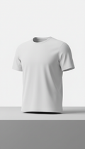Monochrome minimal t-shirt cloud white