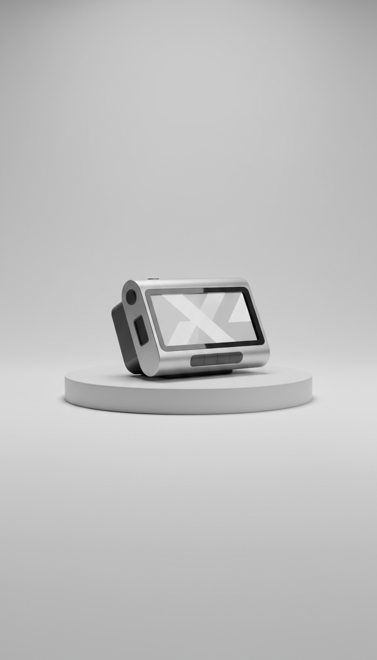 Customizable tech silver desk clock